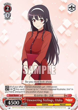 Unwavering Feelings, Utaha (SR) - SHS/W98-E066SSR - Super Rare