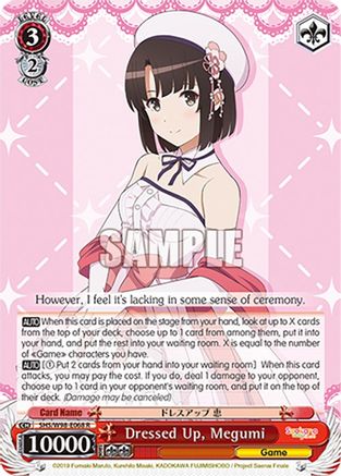 Dressed Up, Megumi - SHS/W98-E068R - Rare