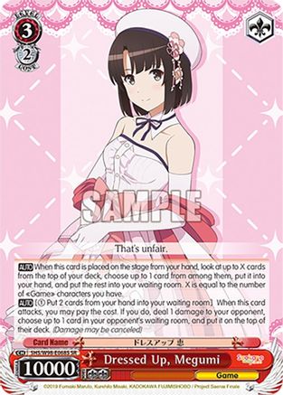 Dressed Up, Megumi (SR) - SHS/W98-E068SSR - Super Rare