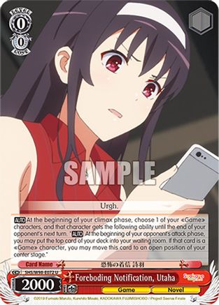 Foreboding Notification, Utaha - SHS/W98-E072U - Uncommon