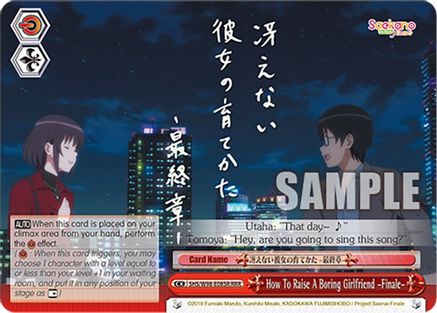 How To Raise A Boring Girlfriend Finale (RRR) - SHS/W98-E085RRRR - Triple Rare