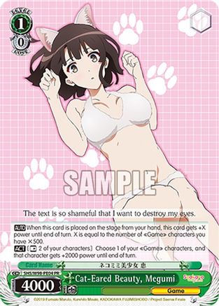 Cat-Eared Beauty, Megumi - SHS/W98-PE04PR - Promo
