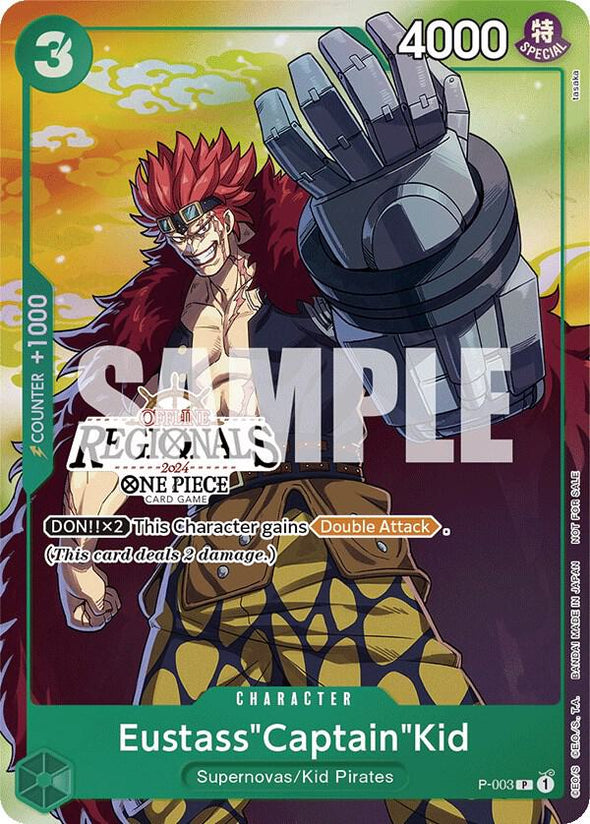 Eustass"Captain"Kid (Offline Regional 2024 Vol. 2) [Participant] - P - 003 - Promo