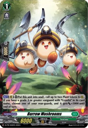 Burrow Mushrooms (Foil) - D-PR/402 - Promo