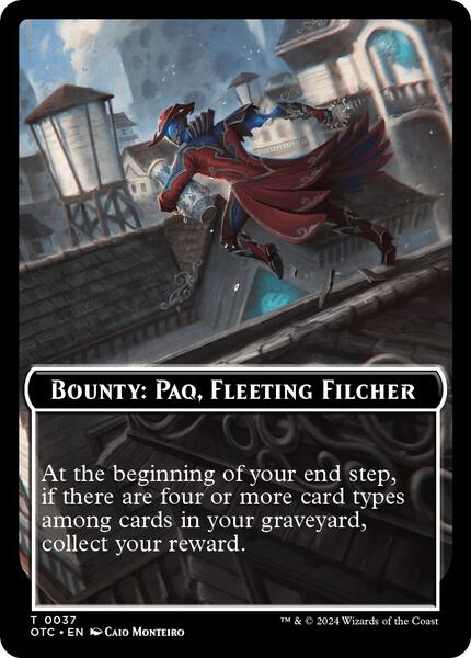 Bounty: Paq, Fleeting Filcher // Bounty Rules Token (TOTC)