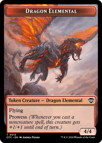 Dragon Elemental // Bird Illusion Token (TOTC)
