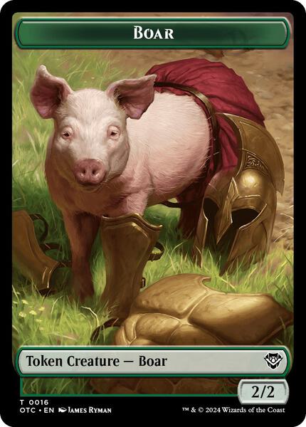 Boar // Manifest Token (TOTC)