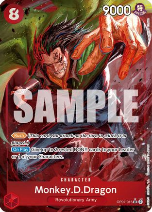 Monkey.D.Dragon (015) (Parallel) - OP07-015 - Super Rare