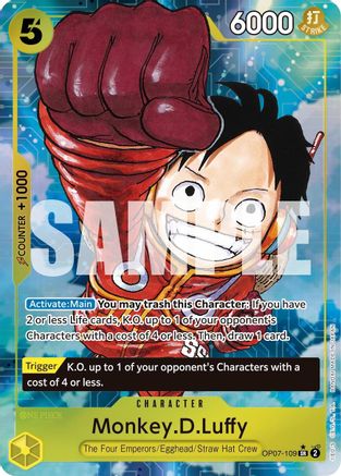 Monkey.D.Luffy (109) (Parallel) - OP07-109 - Super Rare