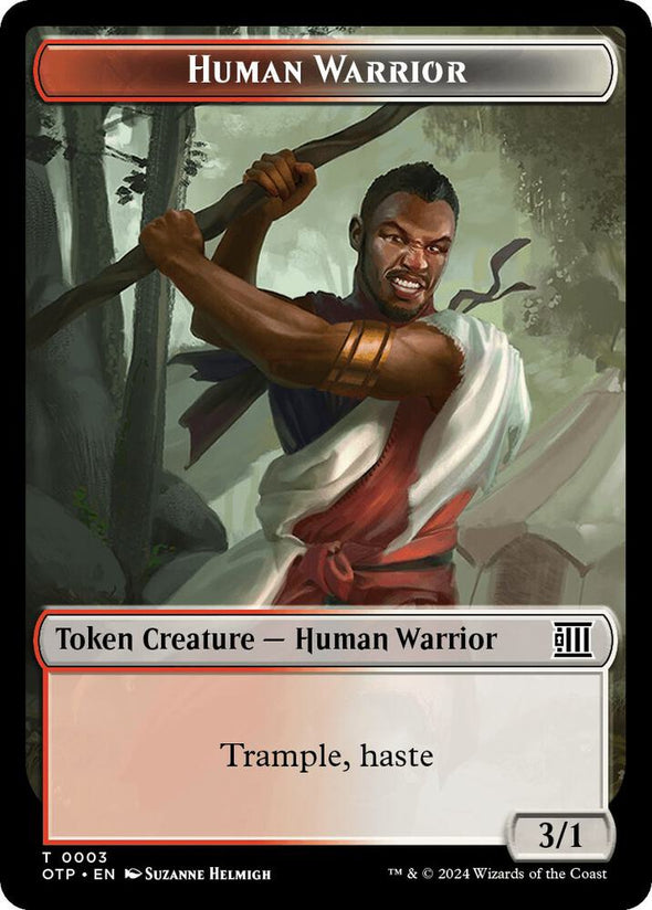 Mercenary // Human Warrior Token (Foil) (TOTJ)