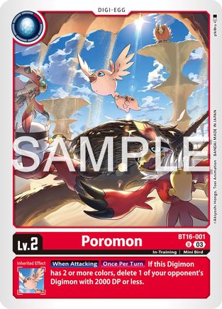 Poromon - BT16-001 - Uncommon