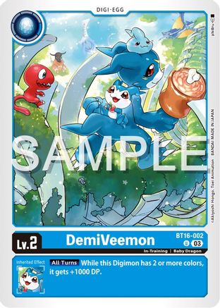 DemiVeemon - BT16-002 - Uncommon