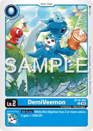 DemiVeemon (Block 3) - BT16-002 - Uncommon