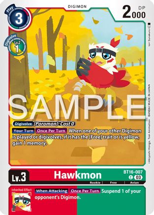 Hawkmon - BT16-007 - Common