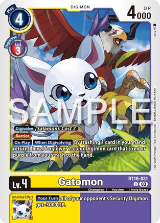 Gatomon - BT16-031 - Uncommon