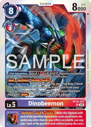 Dinobeemon - BT16-077 - Super Rare