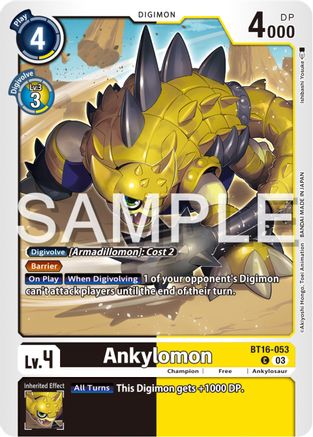 Ankylomon - BT16-053 - Common