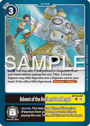 Advent of the Ancient Steel Angel - BT16-097 - Uncommon