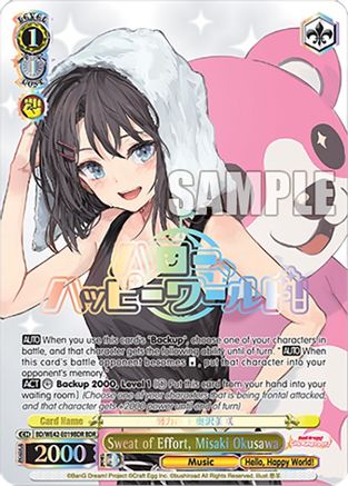 Sweat of Effort, Misaki Okusawa (BDR) - BD/WE42-E019BDRBDR - BanG Dream Rare