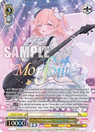 A Fun Performance, Nanami Hiromachi (BDR) - BD/WE42-E026BDRBDR - BanG Dream Rare