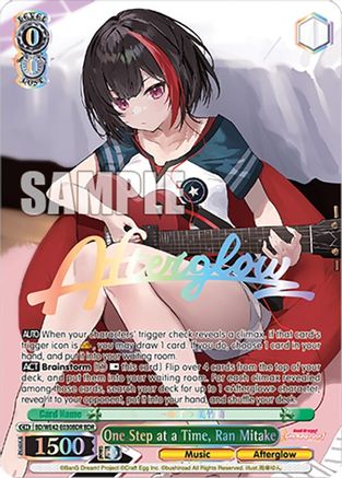 One Step at a Time, Ran Mitake (BDR) - BD/WE42-E030BDRBDR - BanG Dream Rare