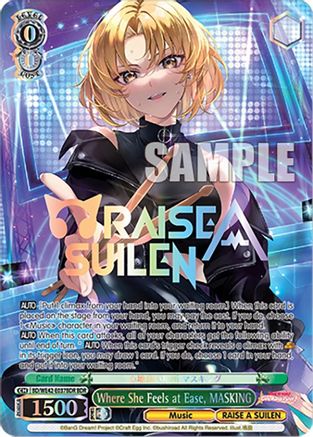 Where She Feels at Ease, MASKING (BDR) - BD/WE42-E037BDRBDR - BanG Dream Rare