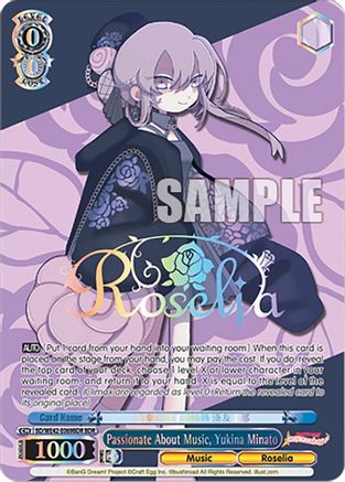 Passionate About Music, Yukina Minato (BDR) - BD/WE42-E069BDRBDR - BanG Dream Rare