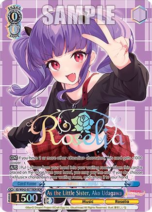 As the Little Sister, Ako Udagawa (BDR) - BD/WE42-E077BDRBDR - BanG Dream Rare