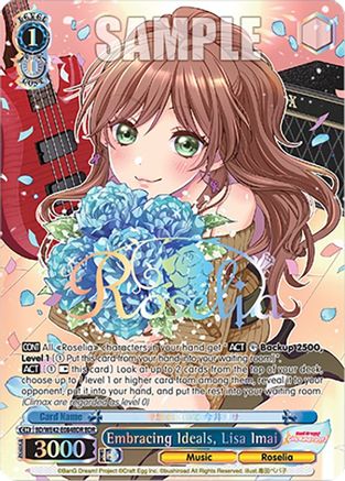 Embracing Ideals, Lisa Imai (BDR) - BD/WE42-E084BDRBDR - BanG Dream Rare