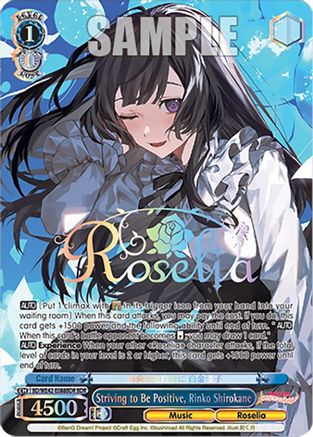 Striving to Be Positive, Rinko Shirokane (BDR) - BD/WE42-E088BDRBDR - BanG Dream Rare