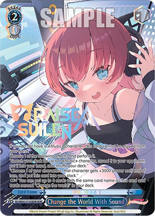 Change the World With Sound (BDR) - BD/WE42-E105BDRBDR - BanG Dream Rare