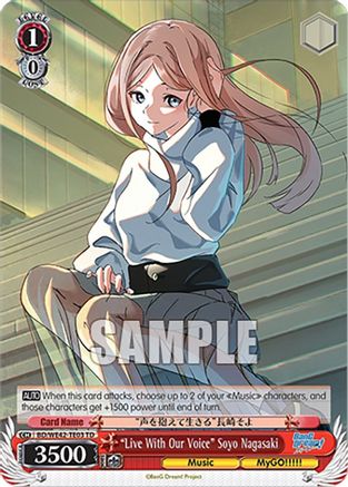 "Live With Our Voice" Soyo Nagasaki - BD/WE42-TE03TD - Trial Deck