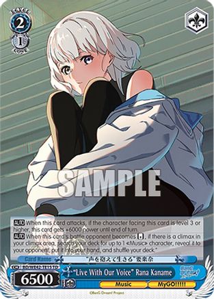 "Live With Our Voice" Rana Kaname - BD/WE42-TE15TD - Trial Deck