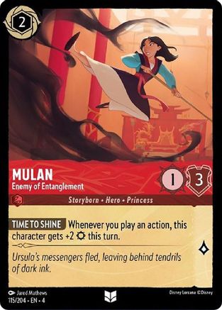 Mulan (Enemy of Entanglement) - 115/204 - Uncommon