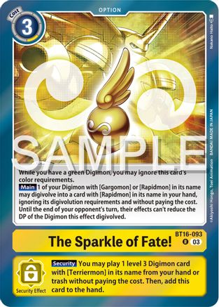 The Sparkle of Fate! - BT16-093 - Rare