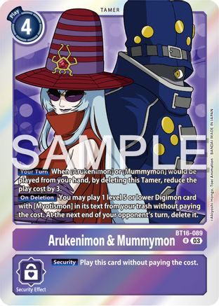 Arukenimon & Mummymon - BT16-089 - Rare