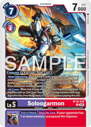 Soloogarmon - BT16-076 - Uncommon