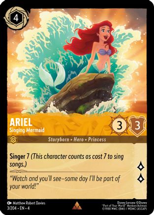 Ariel (Singing Mermaid) - 3/204 - Rare