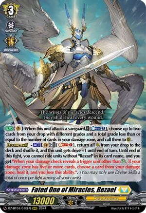 Fated One of Miracles, Rezael - DZ-BT01/010EN - Triple Rare