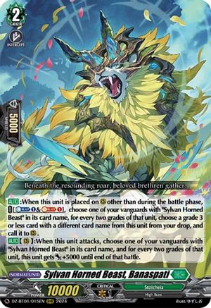 Sylvan Horned Beast, Banaspati - DZ-BT01/015EN - Triple Rare