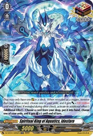 Spiritual King of Aquatics, Idosfaro (ORR) - DZ-BT01/026EN - Over Double Rare