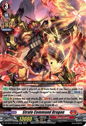 Strafe Command Dragon - DZ-BT01/027EN - Double Rare