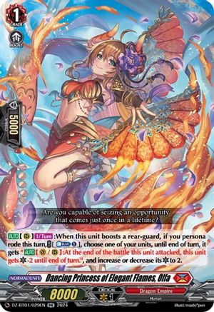 Dancing Princess of Elegant Flames, Olfa - DZ-BT01/029EN - Double Rare