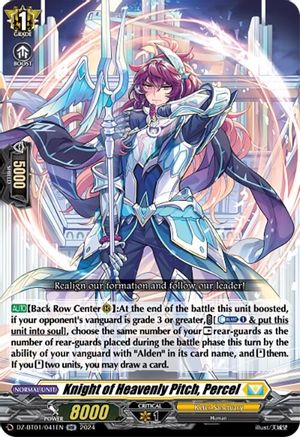 Knight of Heavenly Pitch, Percel - DZ-BT01/041EN - Double Rare
