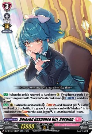 Beloved Response Girl, Respino - DZ-BT01/047EN - Double Rare