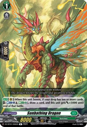 Sunbathing Dragon - DZ-BT01/068EN - Rare