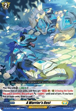 A Warrior's Rest - DZ-BT01/118EN - Common