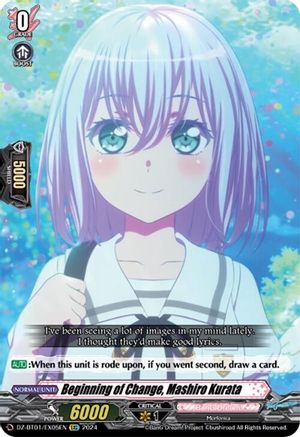 Beginning of Change, Mashiro Kurata (EXC) - DZ-BT01/EX05EN - Extra Rare Common