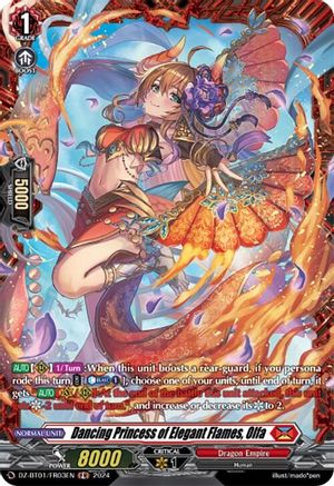 Dancing Princess of Elegant Flames, Olfa (FR) - DZ-BT01/FR03EN - Frame Rare