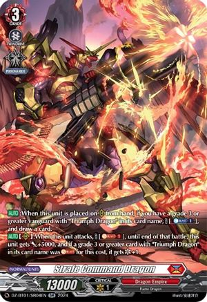 Strafe Command Dragon (SR) - DZ-BT01/SR04EN - Silver Rare